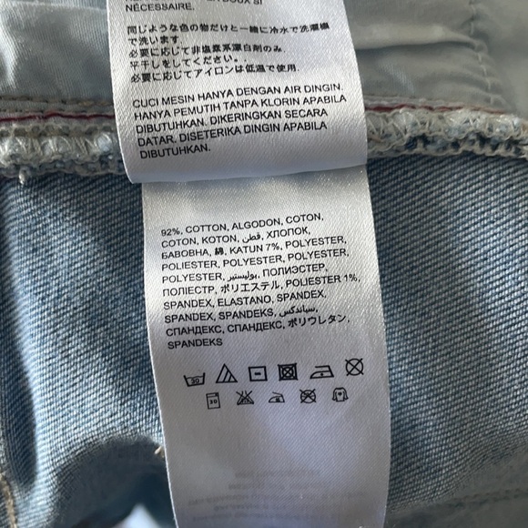 Bebe Distressed Blue Jeans Shorts Size 25 - Picture 8 of 8